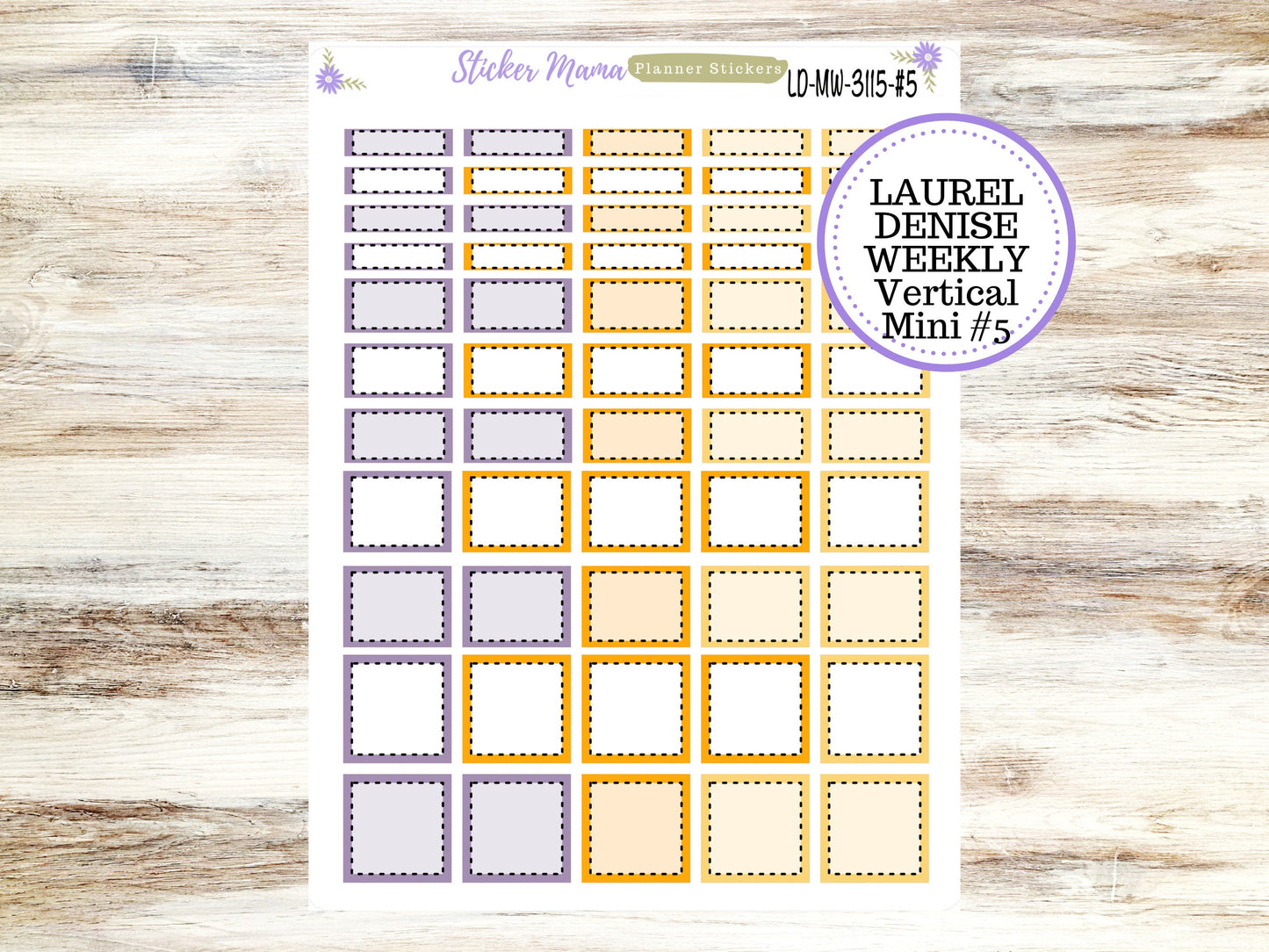 LAUREL DENISE MINI Planner Kit #3115 || Laurel Denise Kit || Laurel Denise Stickers || Laurel Denise Horizontal Vertical || October
