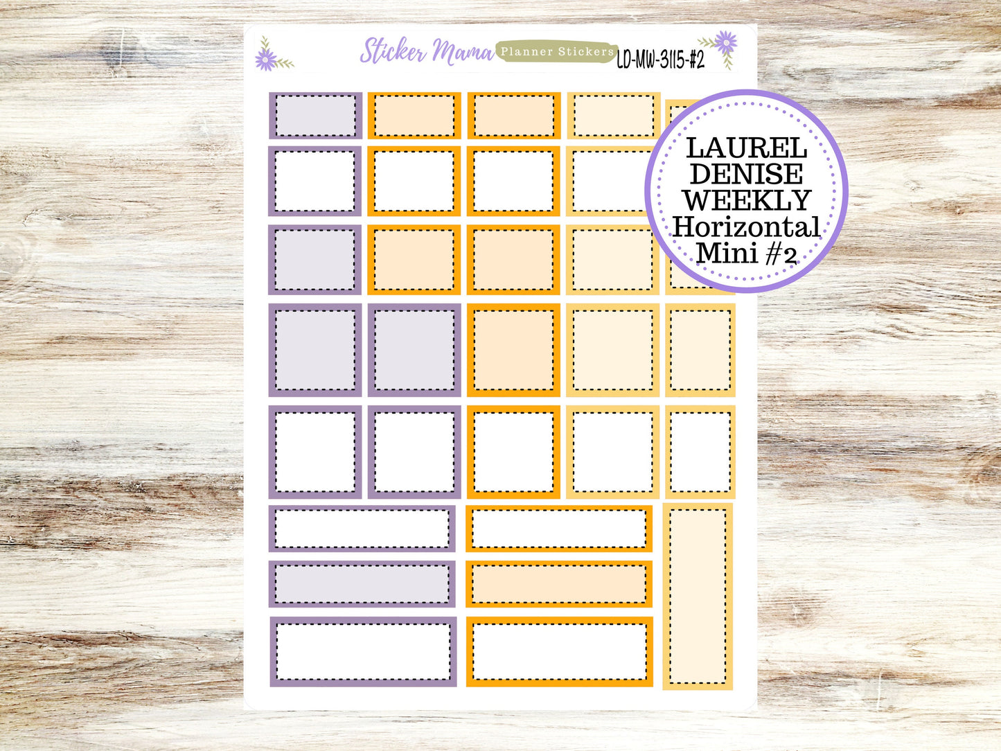 LAUREL DENISE MINI Planner Kit #3115 || Laurel Denise Kit || Laurel Denise Stickers || Laurel Denise Horizontal Vertical || October