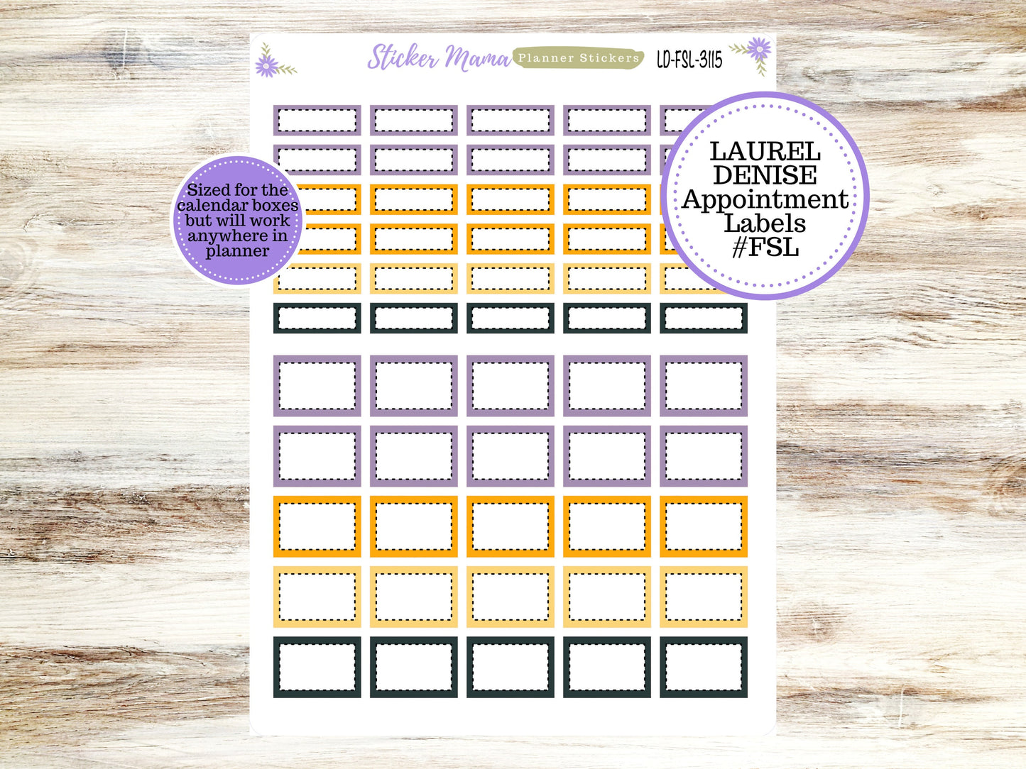 LAUREL DENISE PLANNER Kit #3115 || Laurel Denise Kit || Laurel Denise Stickers || Laurel Denise Horizontal Vertical || October