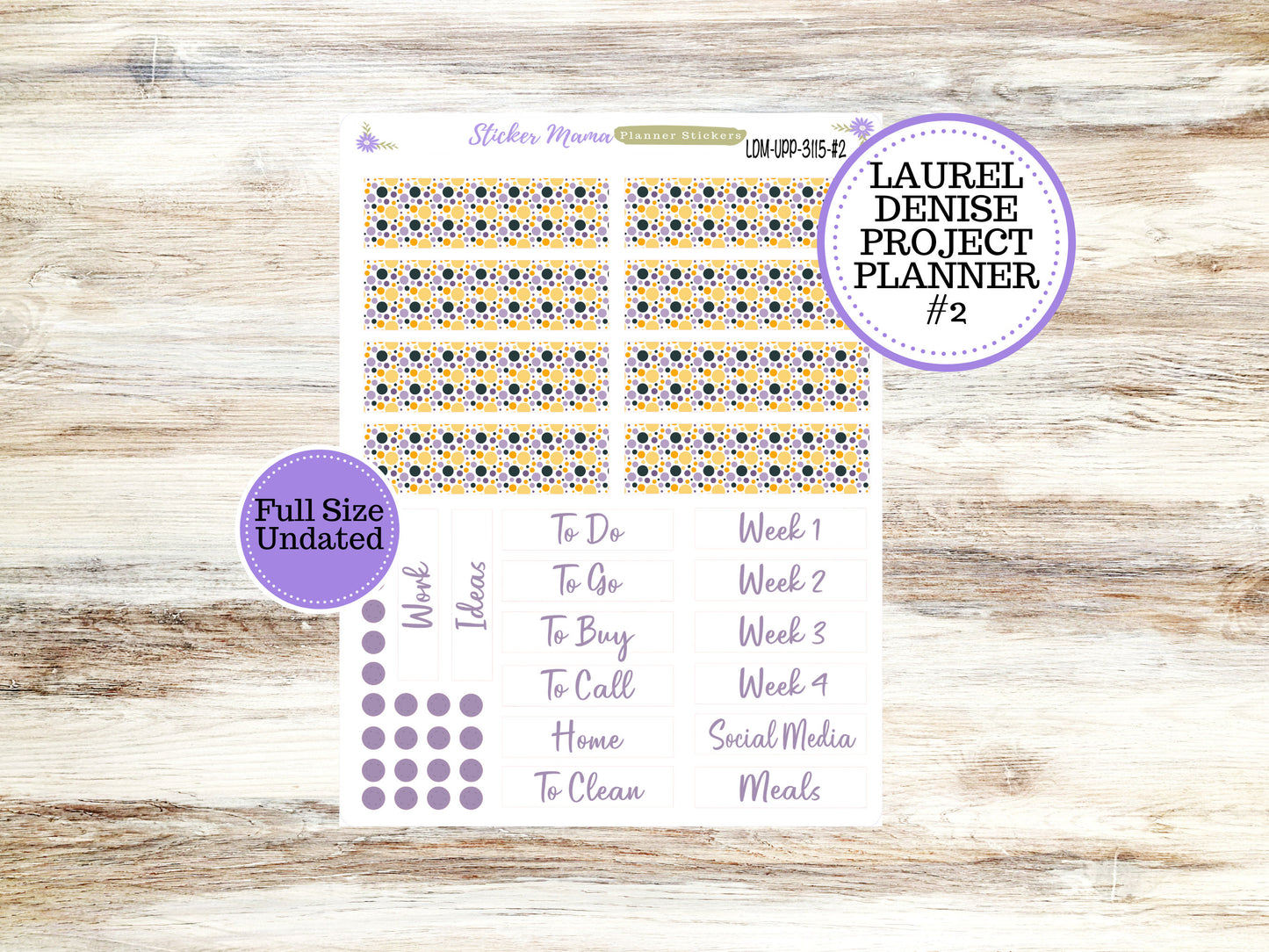 LAUREL DENISE PROJECT October Planner Kit #3115 || Spooky Palatte || Laurel Denise Kit || Laurel Denise Stickers ||  || October ld