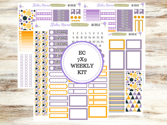 ERIN CONDREN WK-3115- Spooky Palette  || Weekly Planner Kit || Erin Condren || Hourly Planner Kit || Vertical Planner Kit