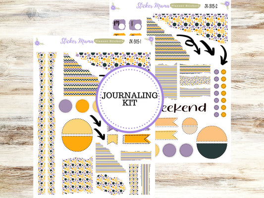 JOURNALING KIT  || #3115 ||  Spooky Palette  || Journal Planner || Planner Stickers || Journal Stickers