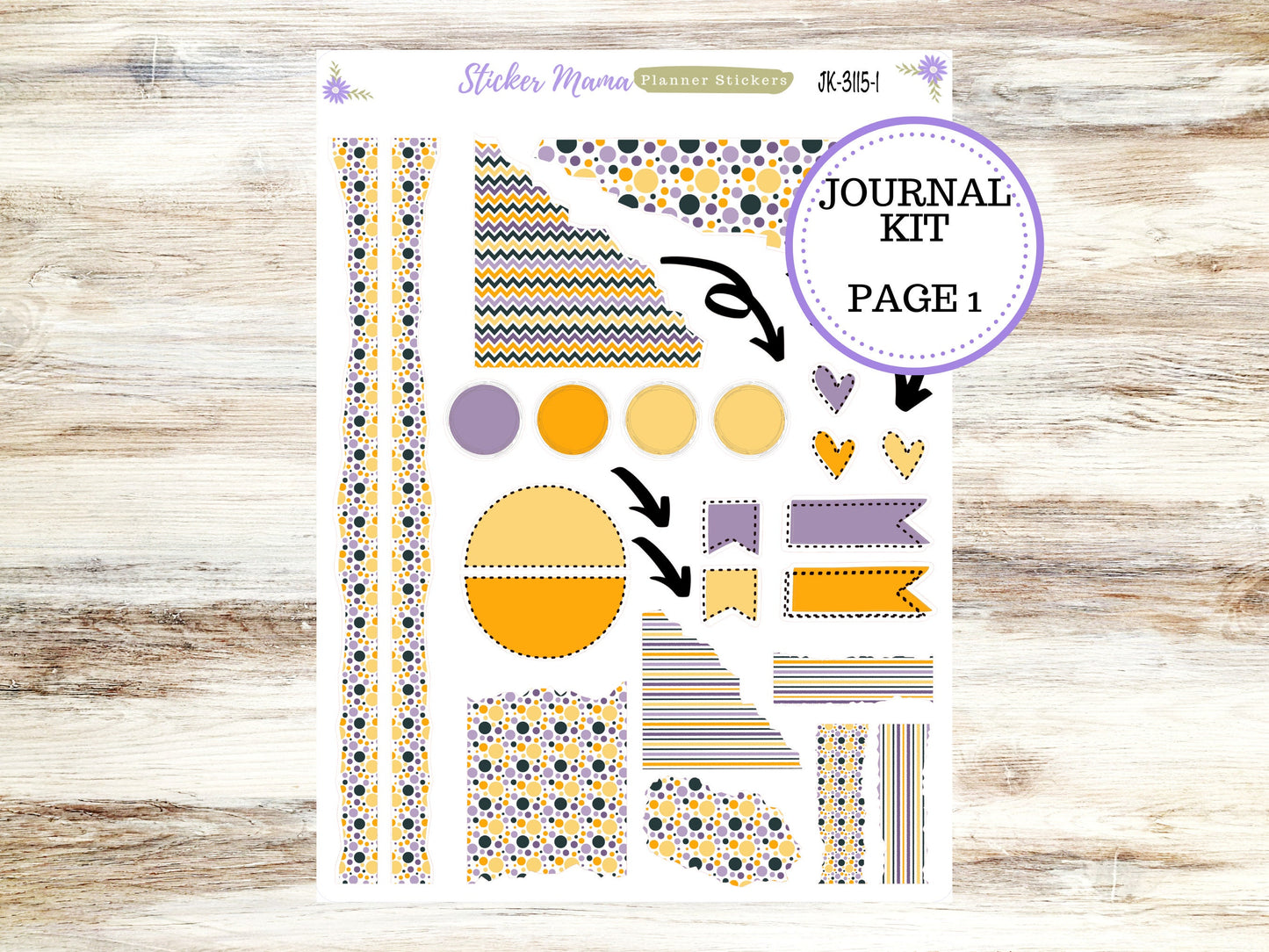 JOURNALING KIT  || #3115 ||  Spooky Palette  || Journal Planner || Planner Stickers || Journal Stickers