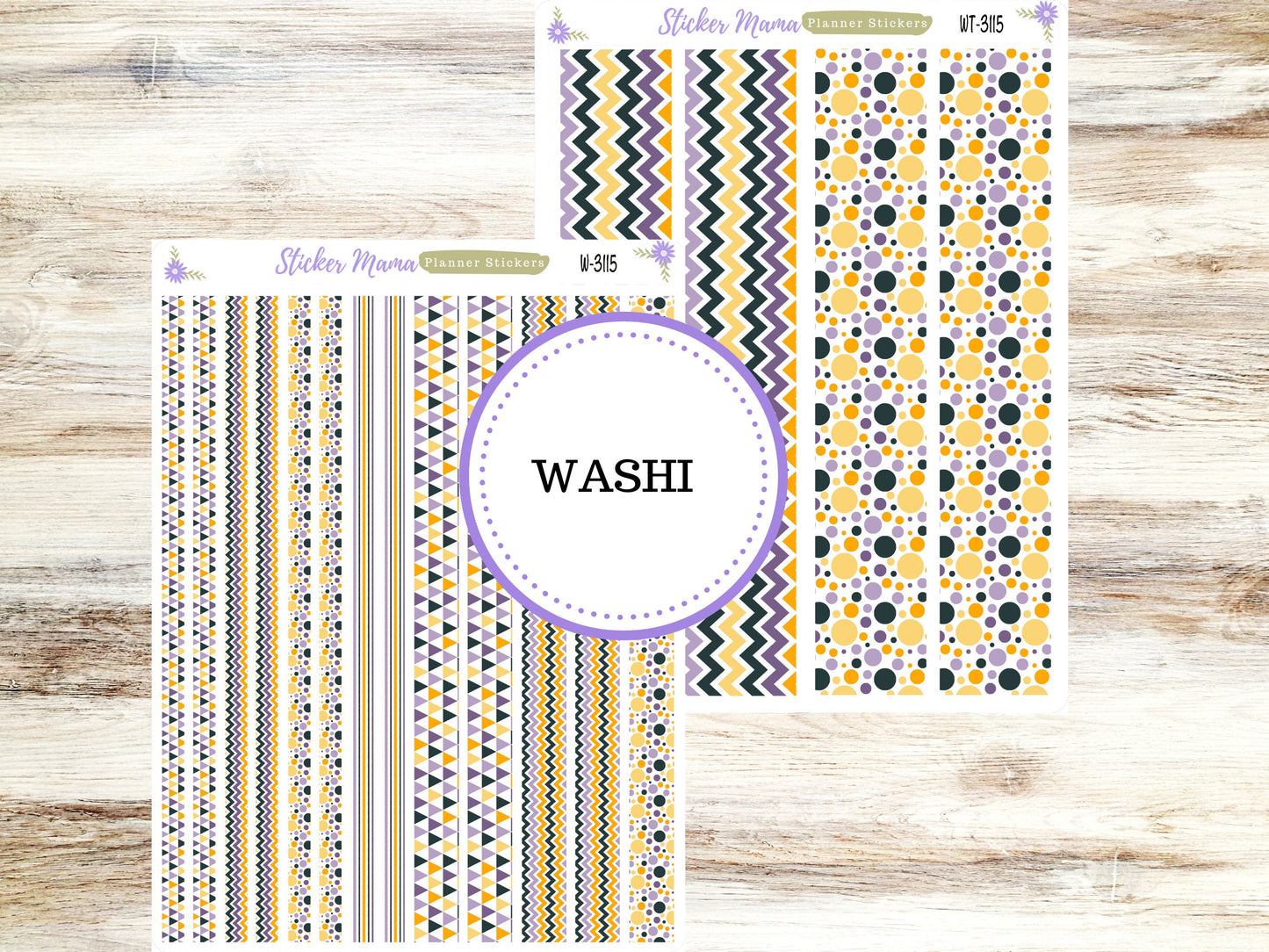 WASHI PLANNER STICKERS || 3115 ||  Spooky Palette || Washi Stickers || Planner Stickers || Washi for Planners