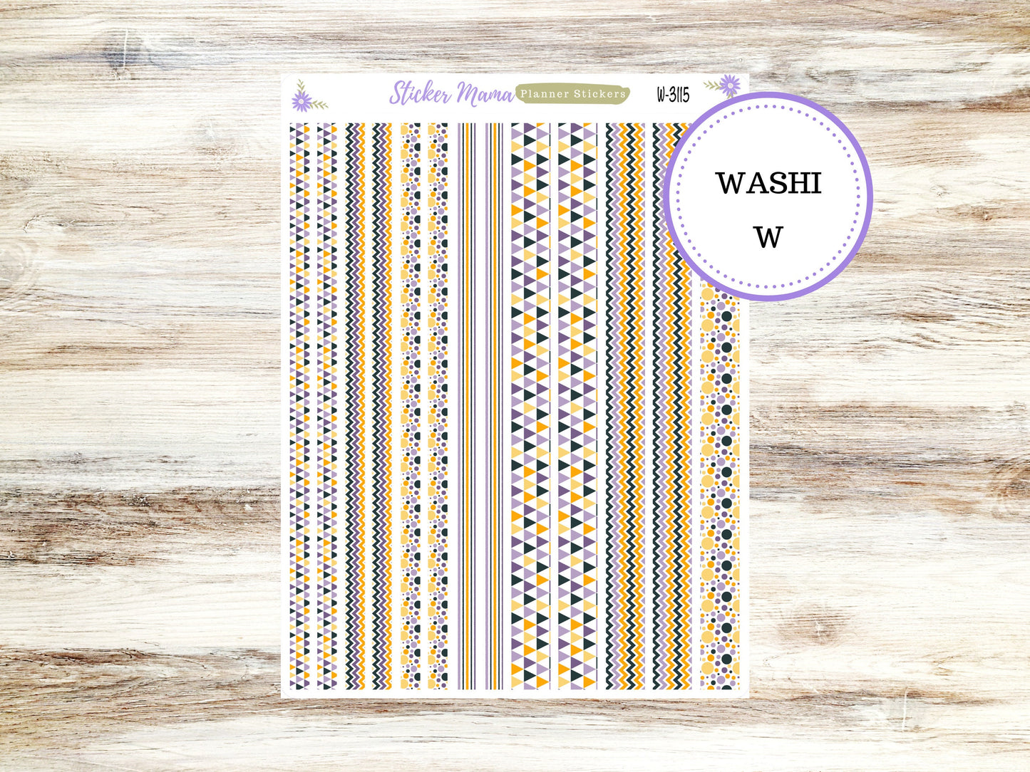 WASHI PLANNER STICKERS || 3115 ||  Spooky Palette || Washi Stickers || Planner Stickers || Washi for Planners