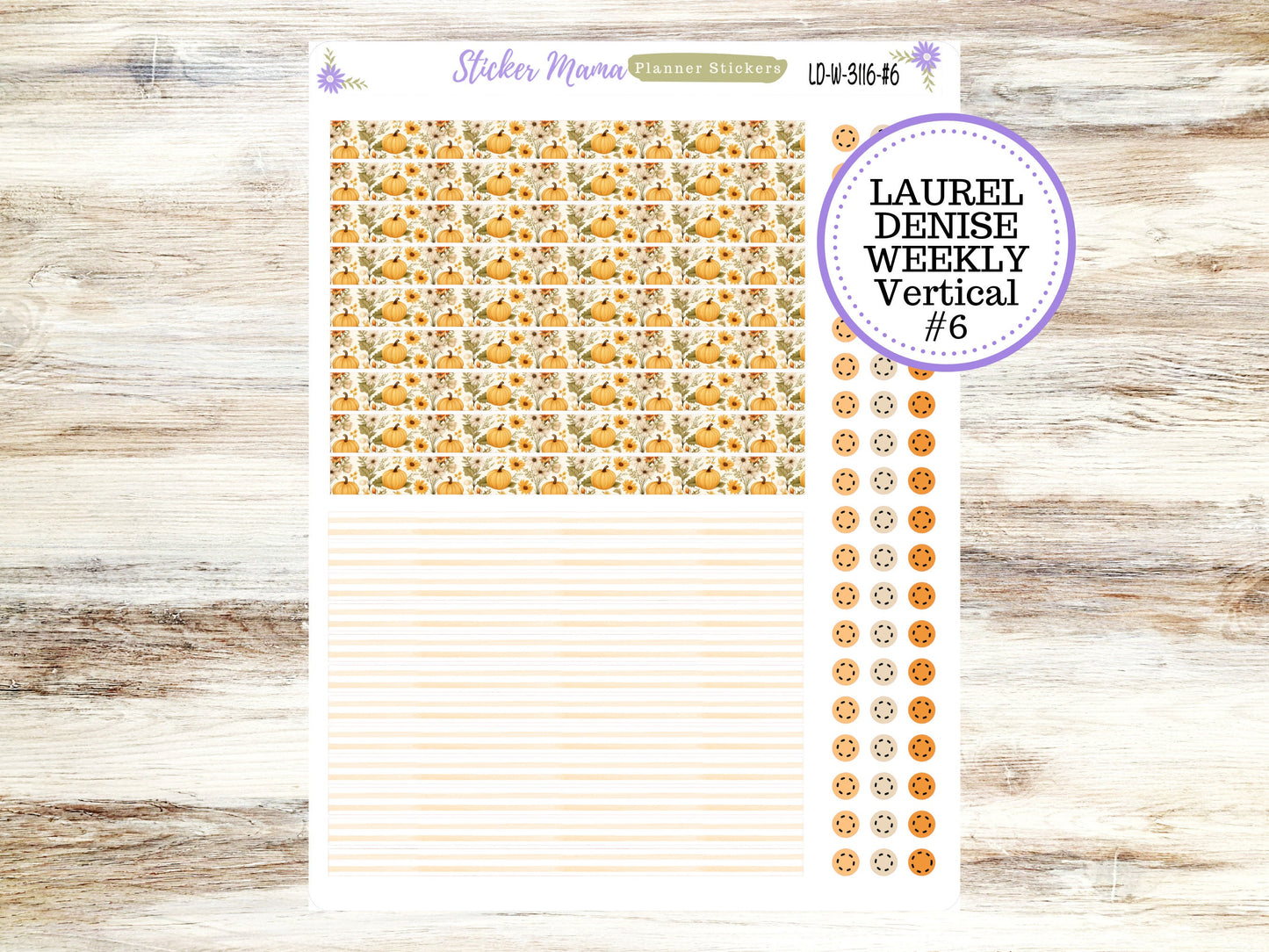 LAUREL DENISE PLANNER Kit #3116 || Laurel Denise Kit || Laurel Denise Stickers || Laurel Denise Horizontal Vertical || November