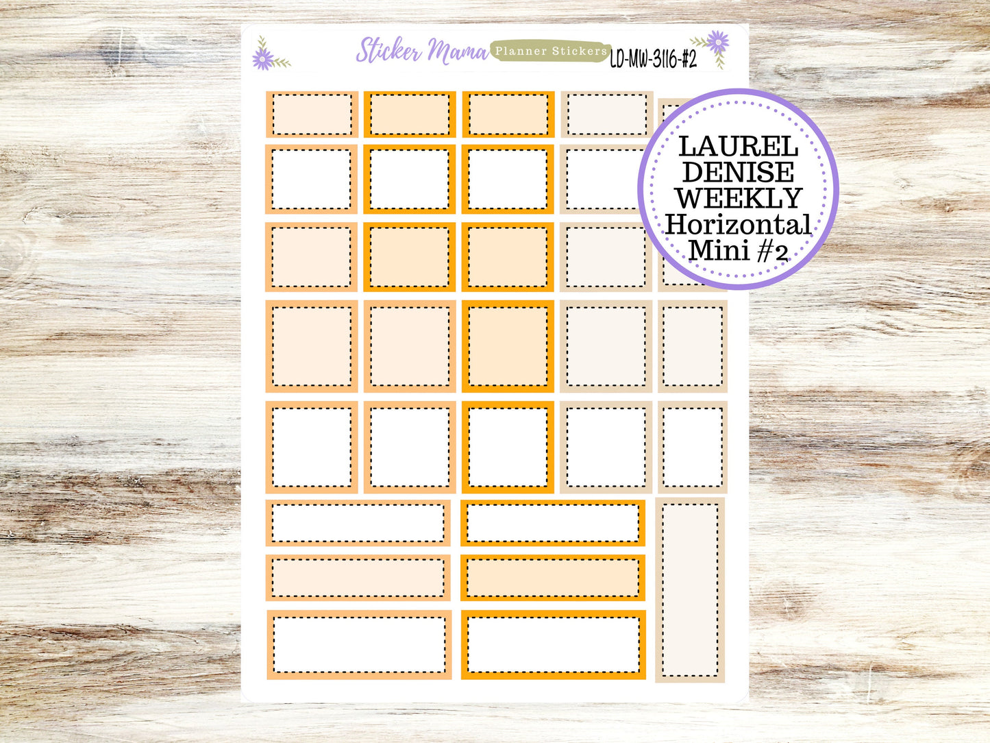 LAUREL DENISE MINI Planner Kit #3116 || Laurel Denise Kit || Laurel Denise Stickers || Laurel Denise Horizontal Vertical || November