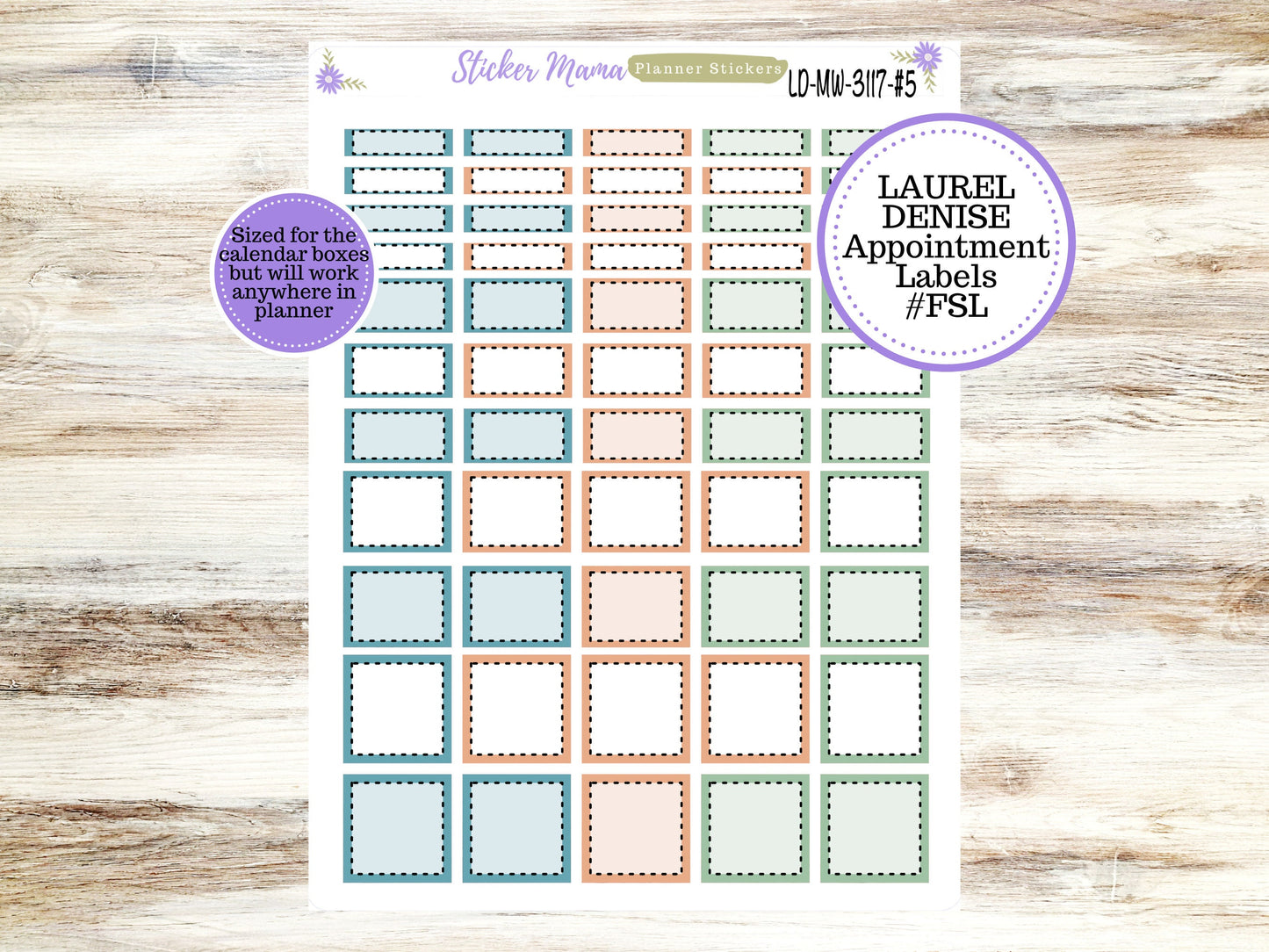 LAUREL DENISE PLANNER Kit #3117 || Laurel Denise Kit || Laurel Denise Stickers || Laurel Denise Horizontal Vertical || December