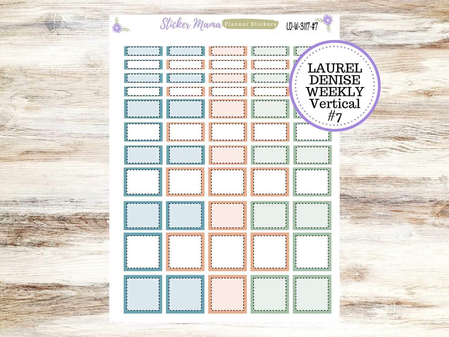 LAUREL DENISE PLANNER Kit #3117 || Laurel Denise Kit || Laurel Denise Stickers || Laurel Denise Horizontal Vertical || December