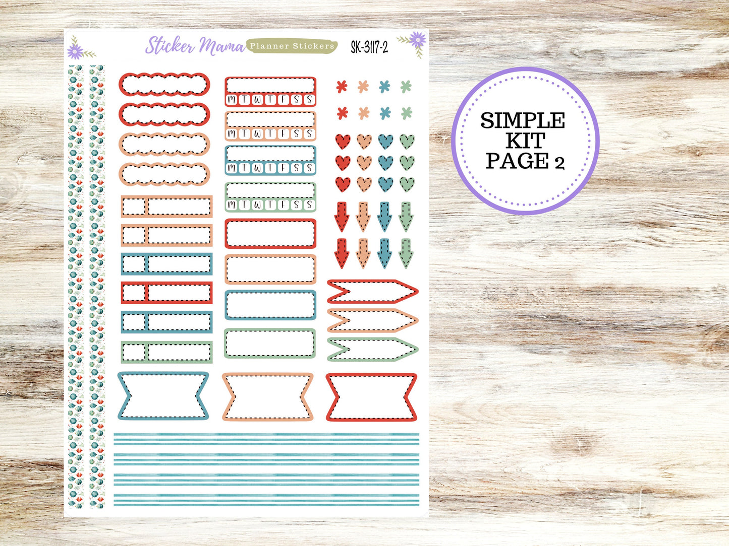 SIMPLE KIT  || #3117 || Merry Ornaments || Any Kind Planner || Planner Stickers || Planner Stickers