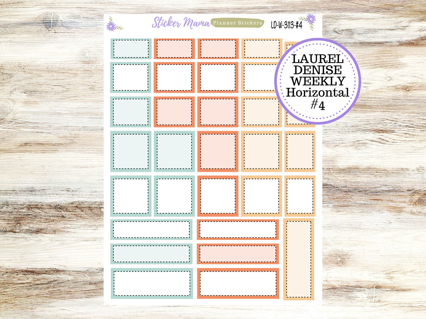 LAUREL DENISE PLANNER Kit #3113 || Laurel Denise Kit || Laurel Denise Stickers || Laurel Denise Horizontal Vertical || August Laurel Denise