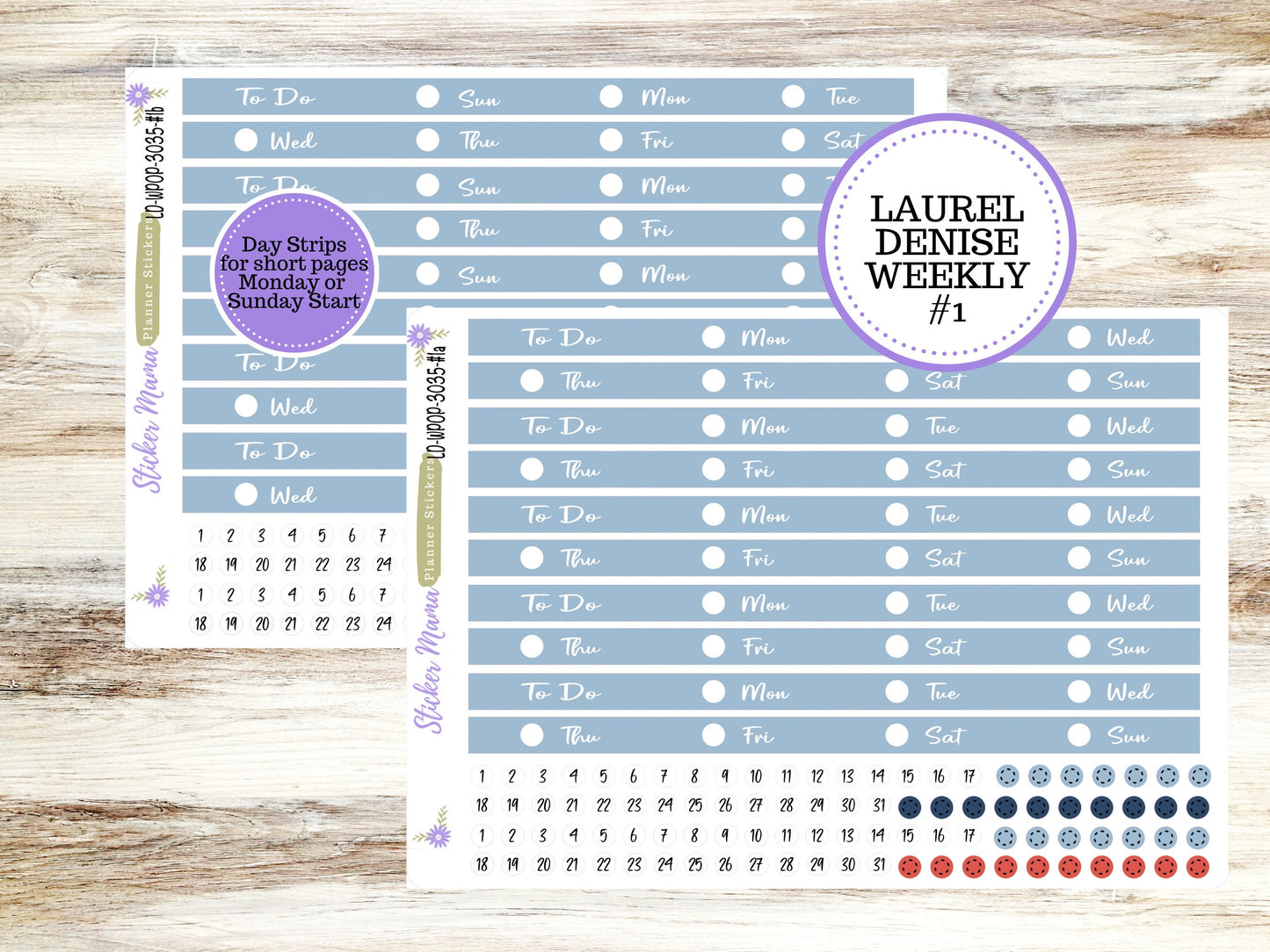 LAUREL DENISE PORTRAIT July Planner Kit #3035 || American Dream || Laurel Denise Kit || Laurel Denise Stickers ||  || July ld