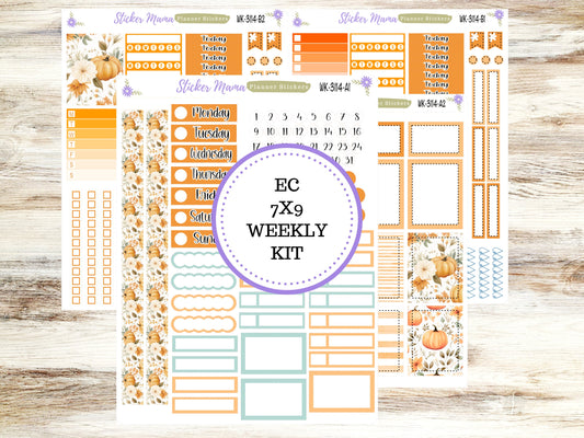 ERIN CONDREN WK-3114- Pumpkin Paradise  || Weekly Planner Kit || Erin Condren || Hourly Planner Kit || Vertical Planner Kit