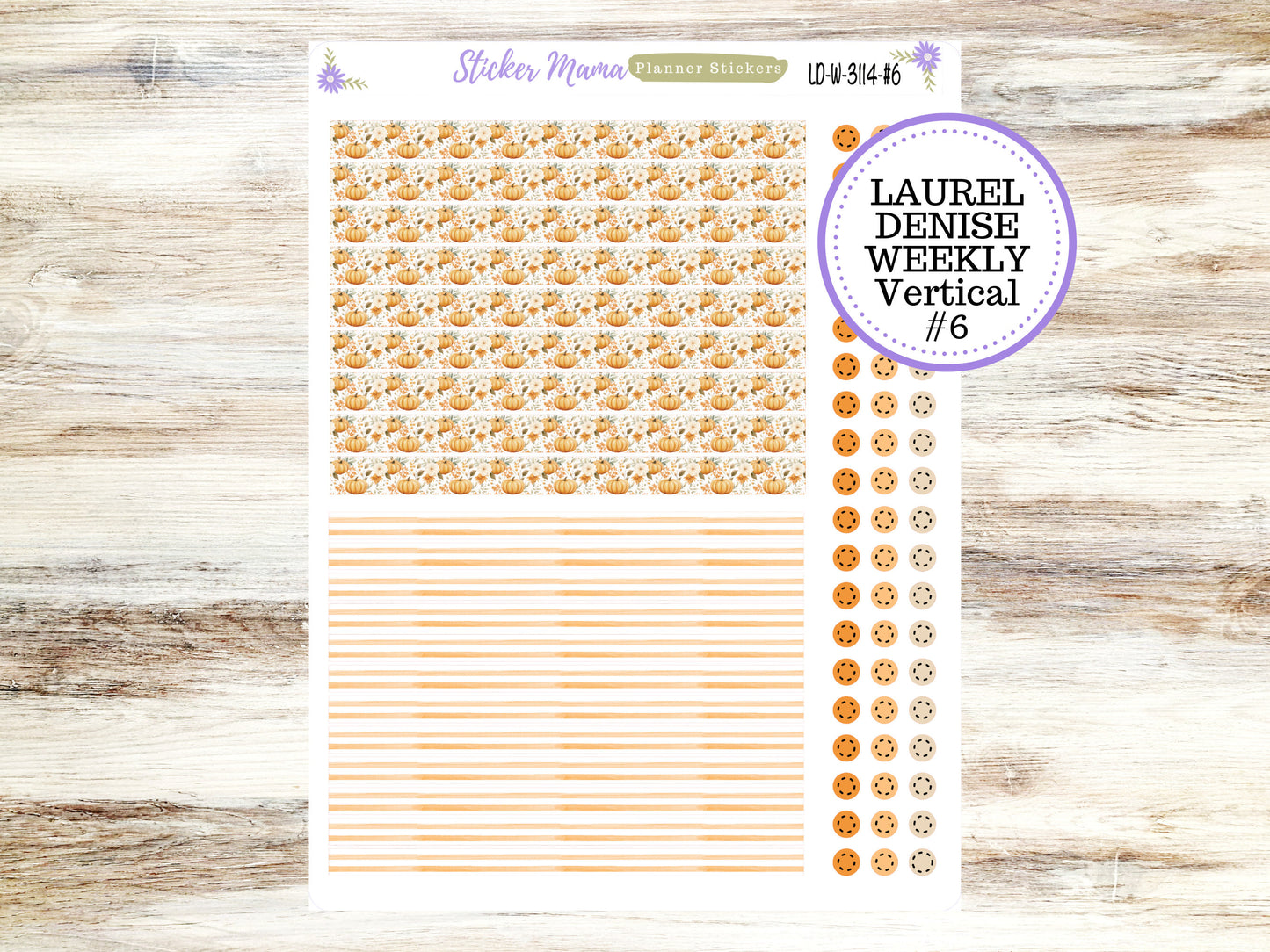 LAUREL DENISE PLANNER Kit #3114 || Laurel Denise Kit || Laurel Denise Stickers || Laurel Denise Horizontal Vertical || September