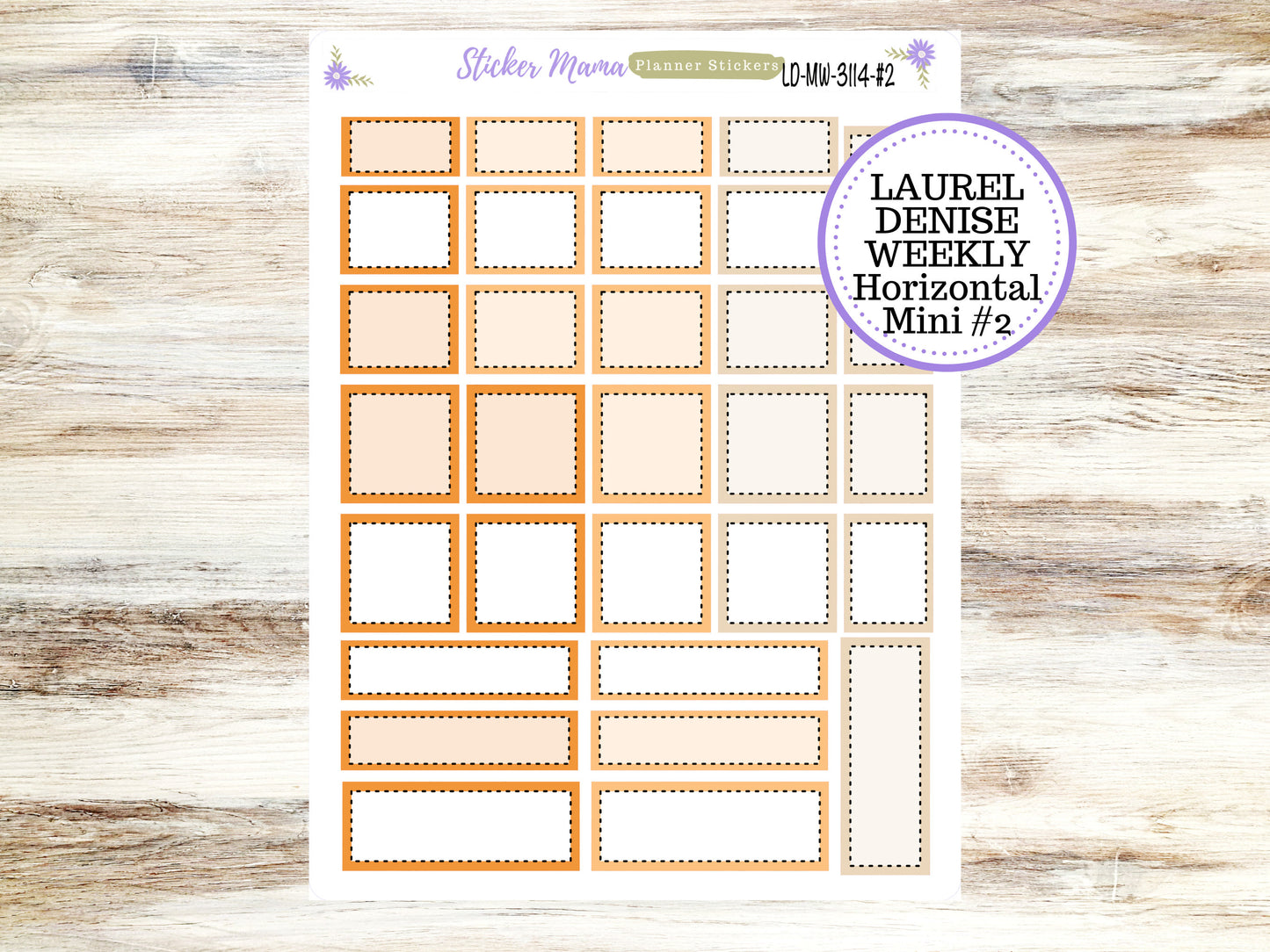 LAUREL DENISE MINI Planner Kit #3114 || Laurel Denise Kit || Laurel Denise Stickers || Laurel Denise Horizontal Vertical || September