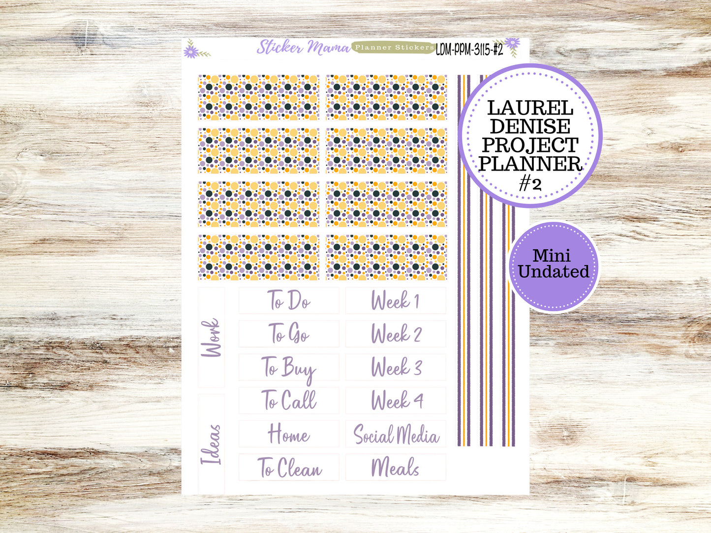 LAUREL DENISE PROJECT October Planner Kit #3115 || Spooky Palatte || Laurel Denise Kit || Laurel Denise Stickers ||  || October ld