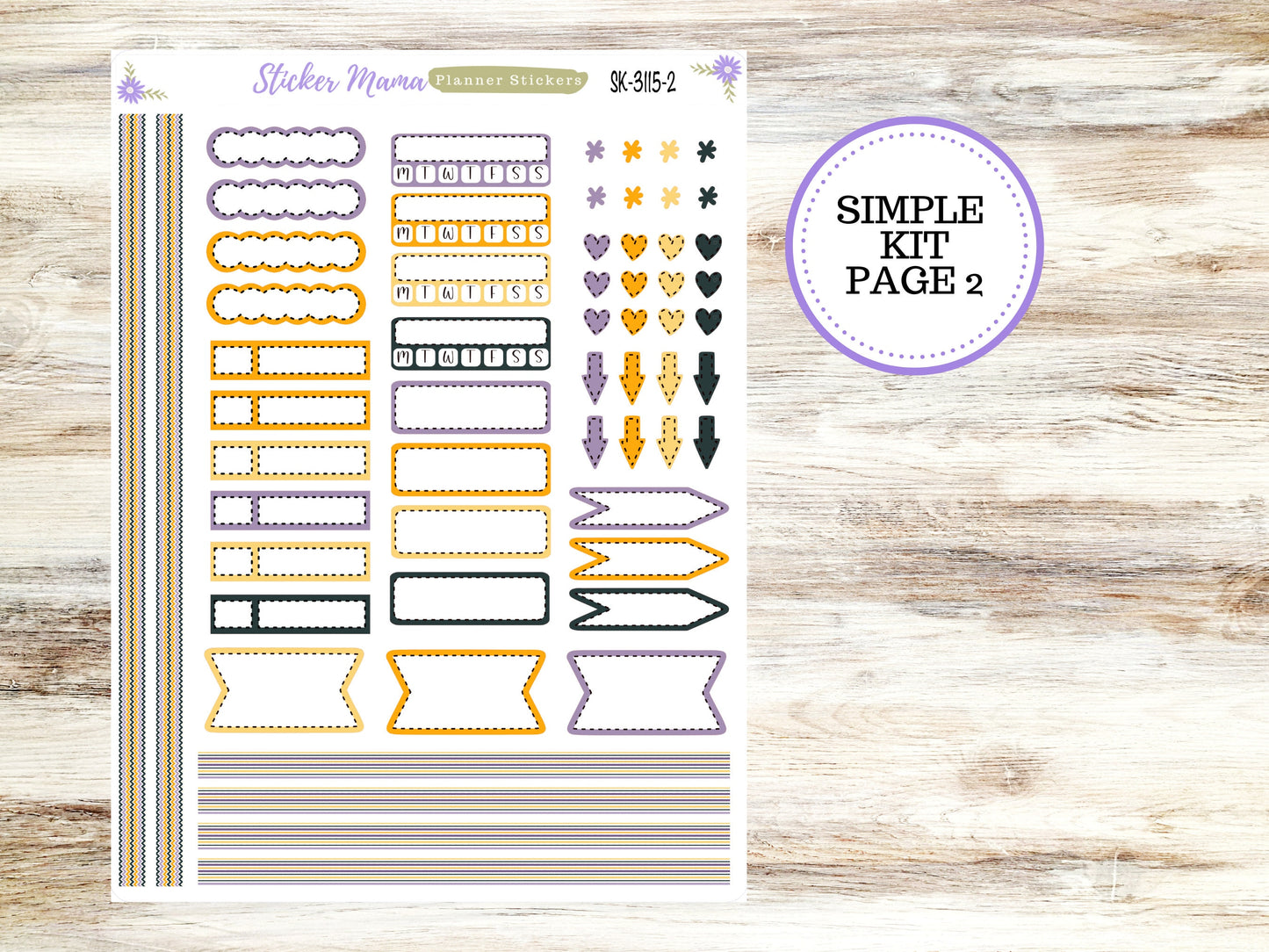 SIMPLE KIT  || #3115 || Spooky Palette || Any Kind Planner || Planner Stickers || Planner Stickers