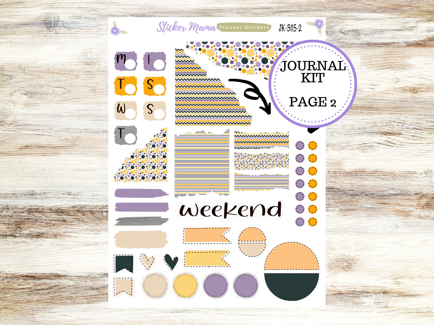 JOURNALING KIT  || #3115 ||  Spooky Palette  || Journal Planner || Planner Stickers || Journal Stickers