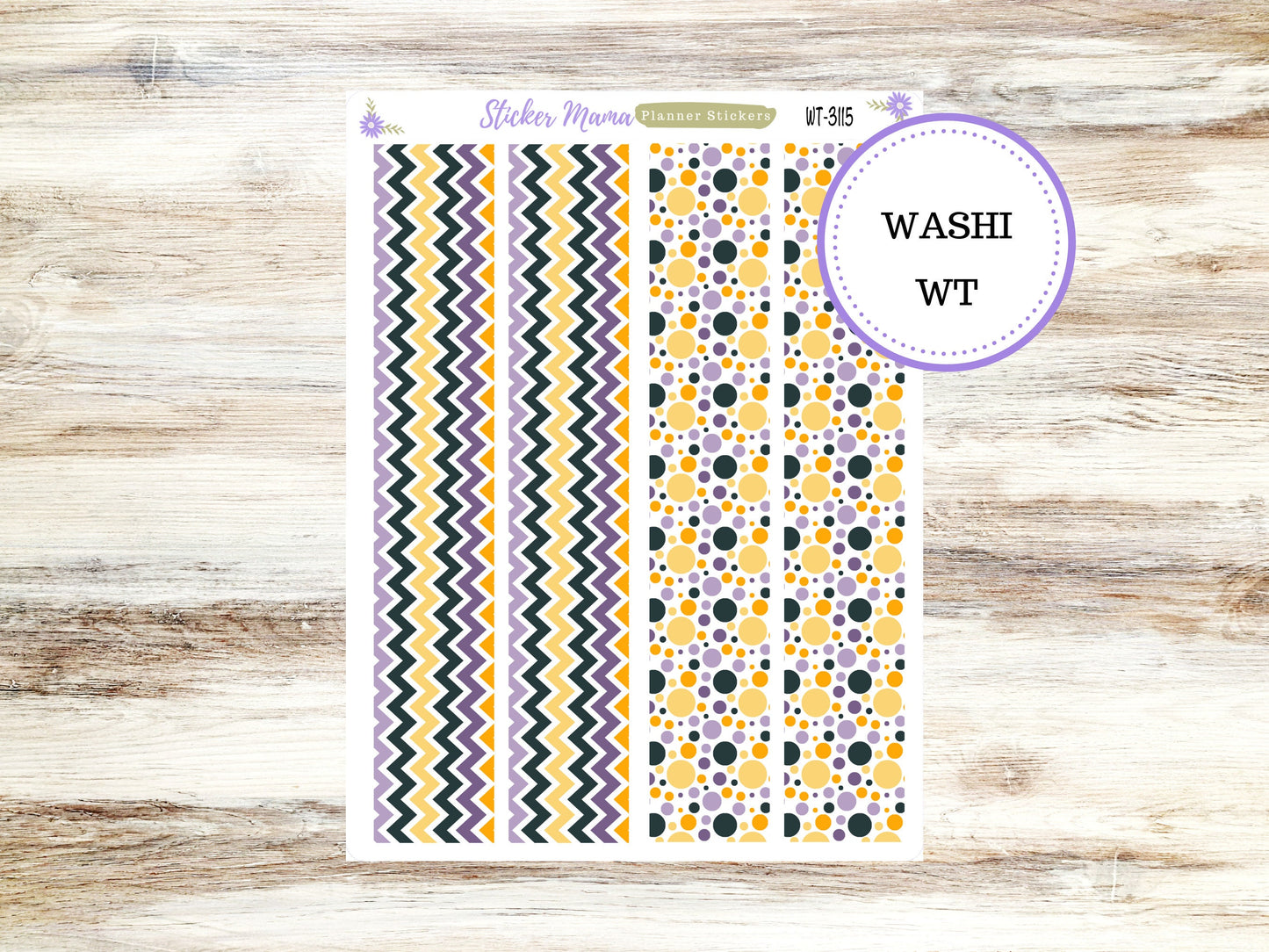 WASHI PLANNER STICKERS || 3115 ||  Spooky Palette || Washi Stickers || Planner Stickers || Washi for Planners