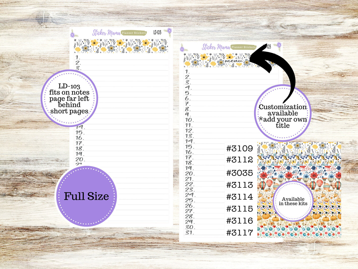 LAUREL DENISE PLANNER - Customized back page || Customize