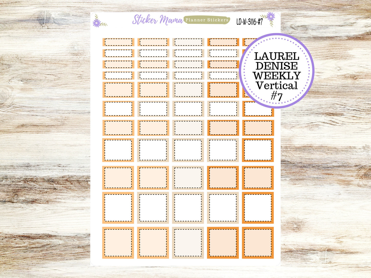 LAUREL DENISE PLANNER Kit #3116 || Laurel Denise Kit || Laurel Denise Stickers || Laurel Denise Horizontal Vertical || November