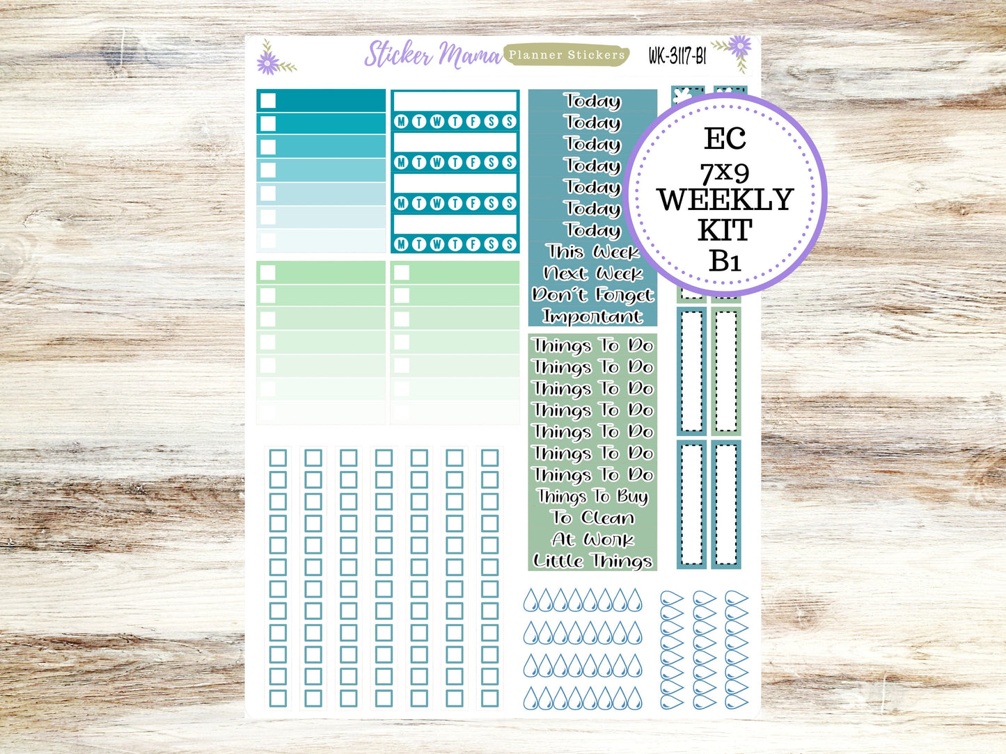 ERIN CONDREN WK-3117- Merry Ornaments  || Weekly Planner Kit || Erin Condren || Hourly Planner Kit || Vertical Planner Kit