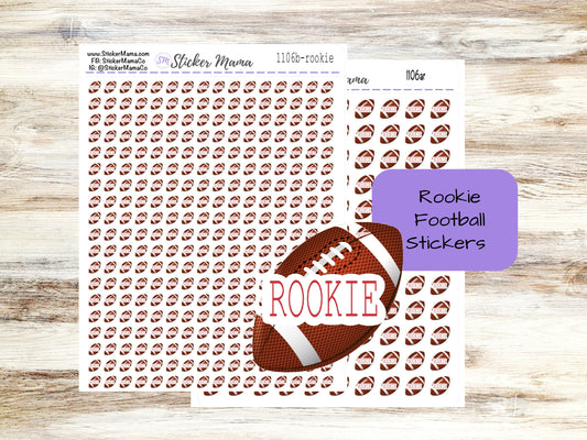 ROOKIE FOOTBALL Stickers SS-1106br football sticker kit Stickers for football sports Stickers football games football practice