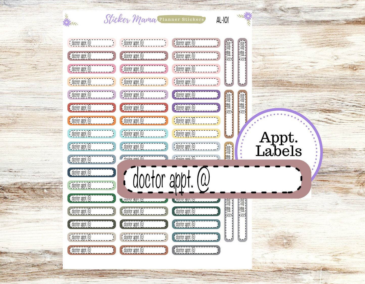 AL-101 || DOCTOR APPOINTMENT LABELS || Planner Stickers || Labels Sticker || Doctor Stickers