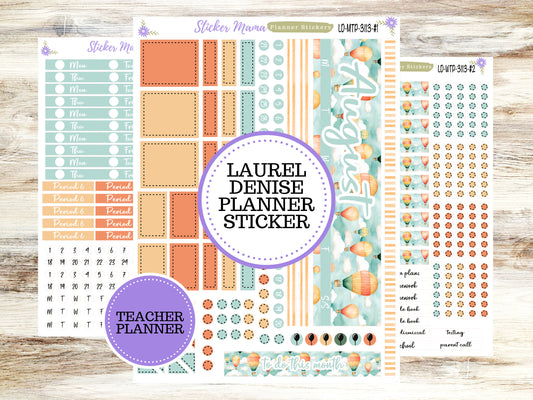 LAUREL DENISE TEACHER Planner Kit #3113 || Laurel Denise Kit || Laurel Denise Stickers || Laurel Denise Horizontal Vertical || August