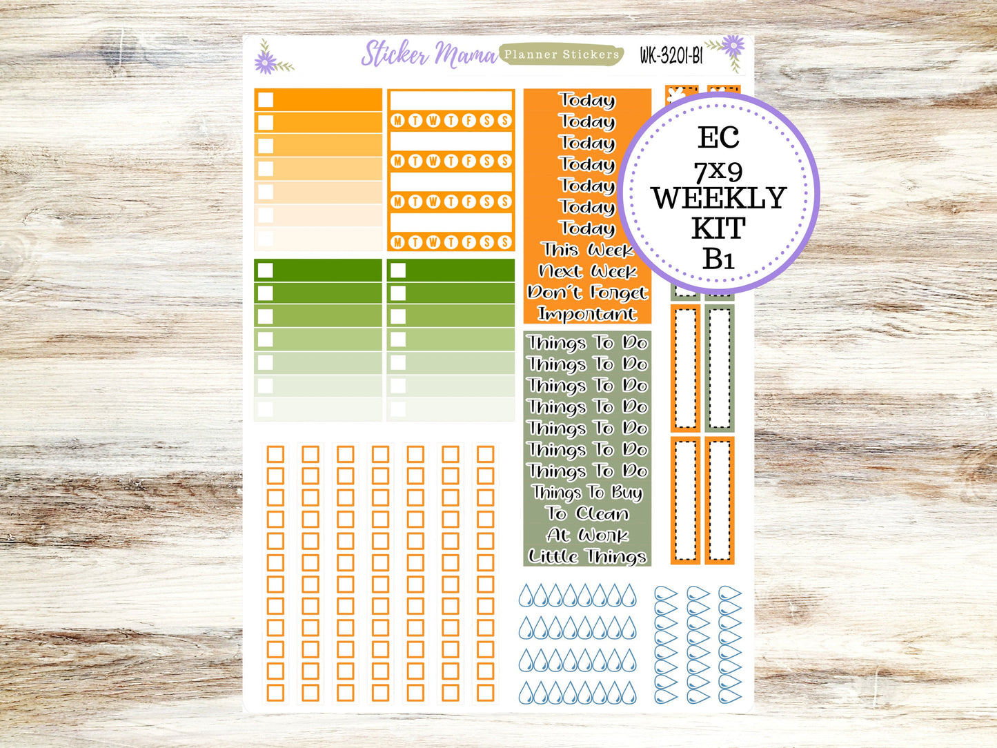 ERIN CONDREN WK-3201 || Fall Colors  || Weekly Planner Kit || Erin Condren || Hourly Planner Kit || Vertical Planner Kit