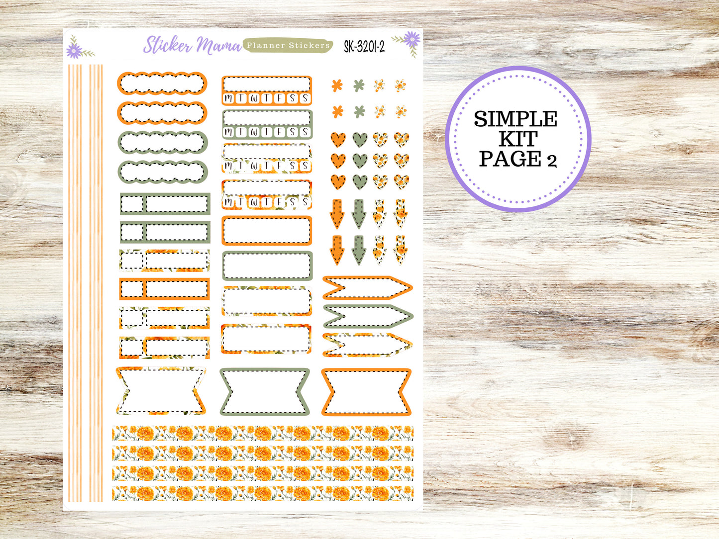 SIMPLE KIT  || #3201 || Fall Colors || Any Kind Planner || Planner Stickers || Planner Stickers