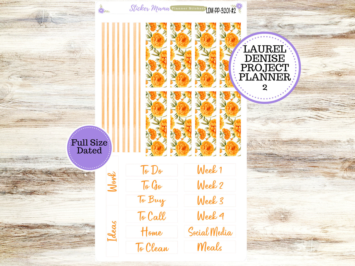 LAUREL DENISE PROJECT December Planner Kit #3201 || Fall Colors || Laurel Denise Kit || Laurel Denise Stickers ||  || Any Month ld