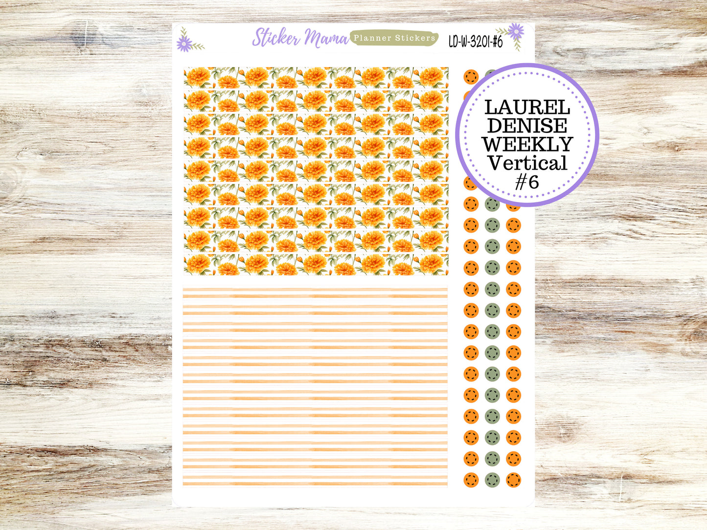 LAUREL DENISE PLANNER Kit #3201 || Laurel Denise Kit || Laurel Denise Stickers || Laurel Denise Horizontal Vertical || Fall Colors