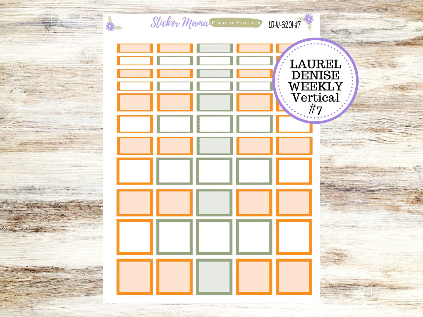 LAUREL DENISE PLANNER Kit #3201 || Laurel Denise Kit || Laurel Denise Stickers || Laurel Denise Horizontal Vertical || Fall Colors