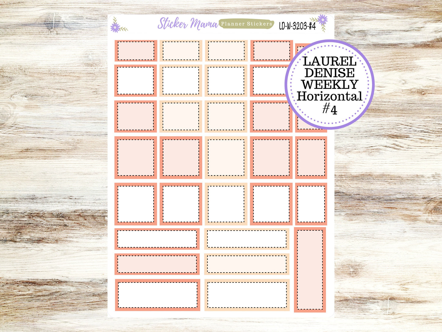 LAUREL DENISE PLANNER Kit #3203 || Laurel Denise Kit || Laurel Denise Stickers || Laurel Denise Horizontal Vertical || Pretty in Pink