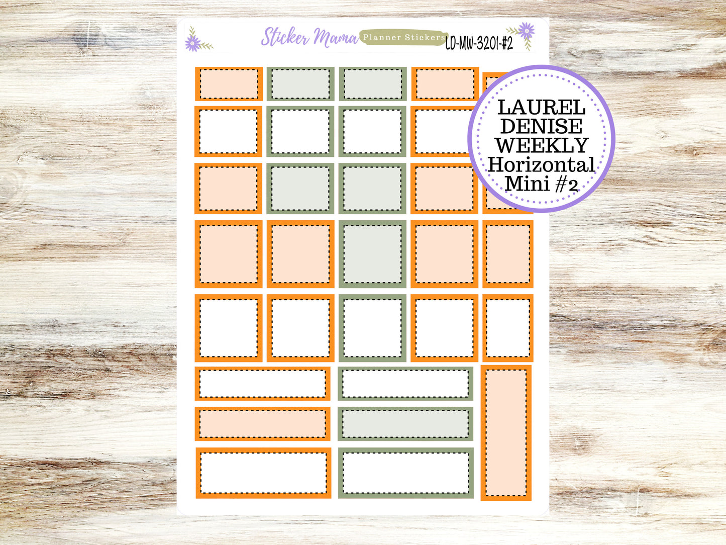 LAUREL DENISE MINI Planner Kit #3201 || Laurel Denise Kit || Laurel Denise Stickers || Laurel Denise Horizontal Vertical || Fall Colors