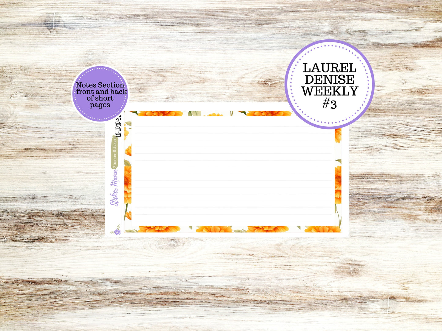 LAUREL DENISE PORTRAIT December Planner Kit #3201 || Fall Colors || Laurel Denise Kit || Laurel Denise Stickers ||  || Floral ld