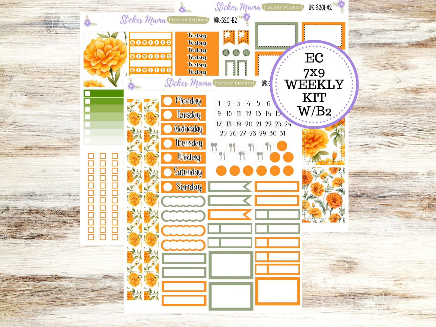 ERIN CONDREN WK-3201 || Fall Colors  || Weekly Planner Kit || Erin Condren || Hourly Planner Kit || Vertical Planner Kit