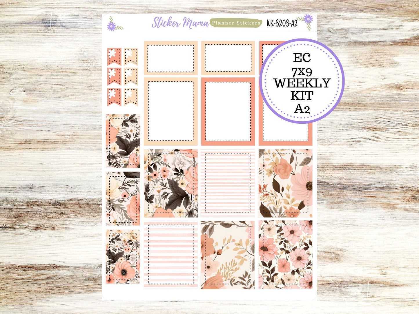 ERIN CONDREN WK-3203 || Pretty in Pink || Weekly Planner Kit || Erin Condren || Hourly Planner Kit || Vertical Planner Kit