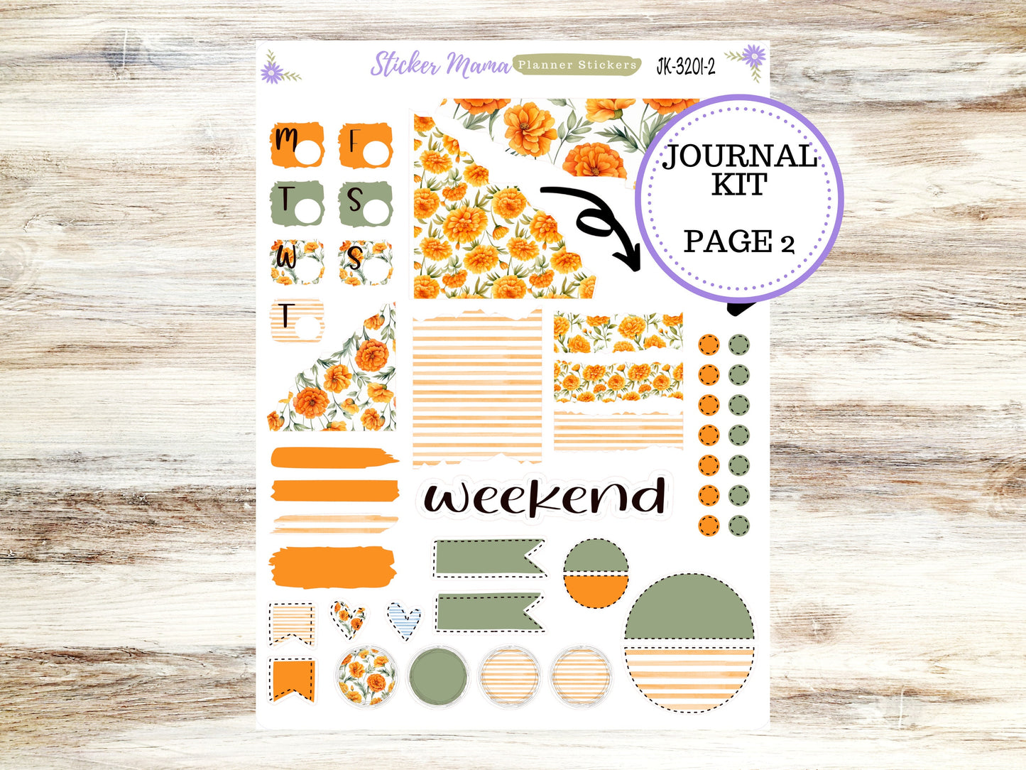 JOURNALING KIT  || #3201 || Fall Colors  || Journal Planner || Planner Stickers || Journal Stickers