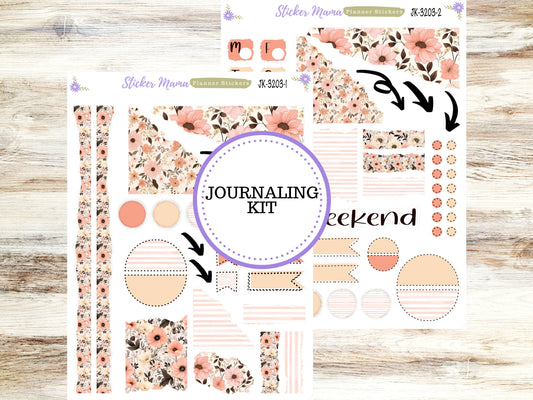 JOURNALING KIT  || #3203 || Pretty in Pink  || Journal Planner || Planner Stickers || Journal Stickers