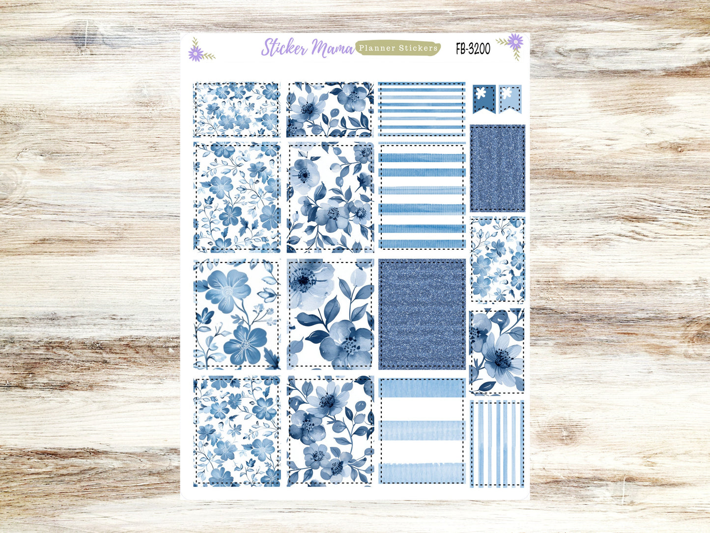 FULL BOXES-3200 || Cool Blue || Planner Stickers -|| Full Box for Planners