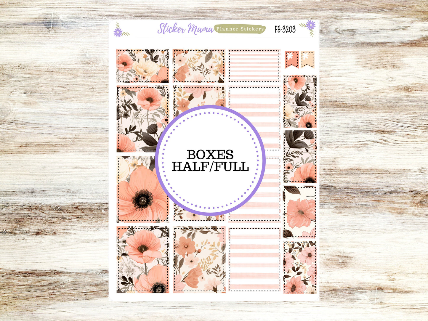 FULL BOXES-3203 || Pretty in Pink || Planner Stickers -|| Full Box for Planners