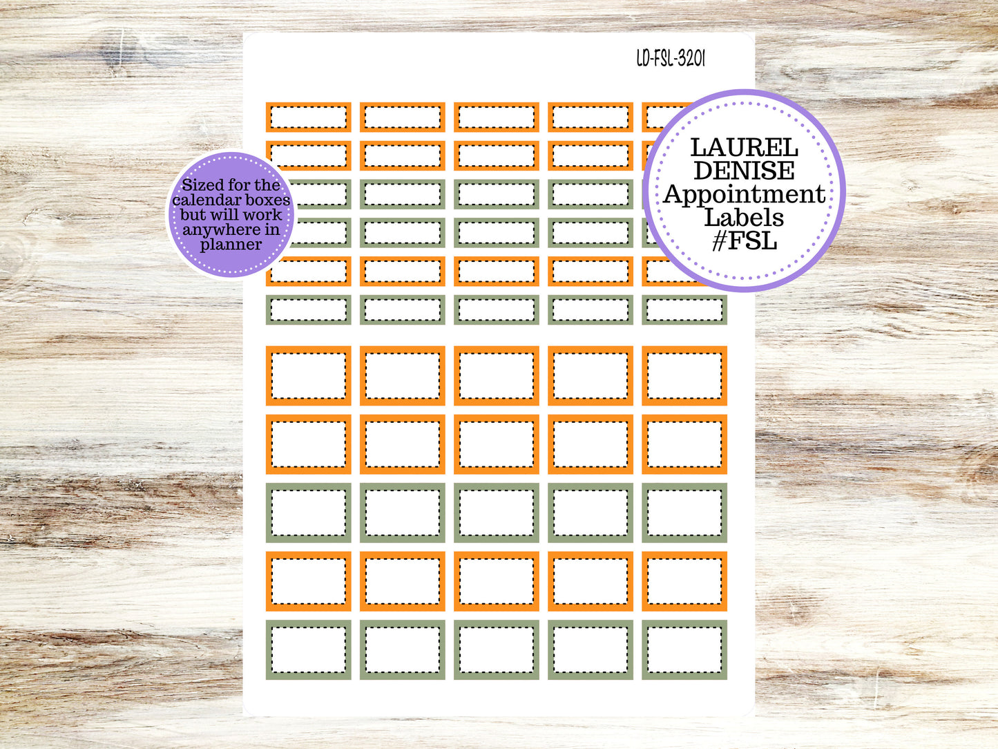 LAUREL DENISE PLANNER Kit #3201 || Laurel Denise Kit || Laurel Denise Stickers || Laurel Denise Horizontal Vertical || Fall Colors