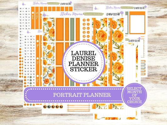 LAUREL DENISE PORTRAIT December Planner Kit #3201 || Fall Colors || Laurel Denise Kit || Laurel Denise Stickers ||  || Floral ld