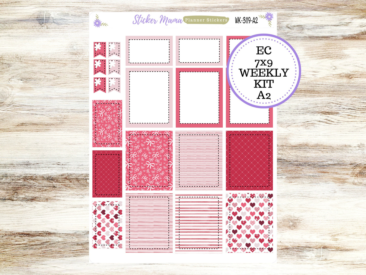 ERIN CONDREN WK-3119 || Heartfelt Joy || Weekly Planner Kit || Erin Condren || Hourly Planner Kit || Vertical Planner Kit