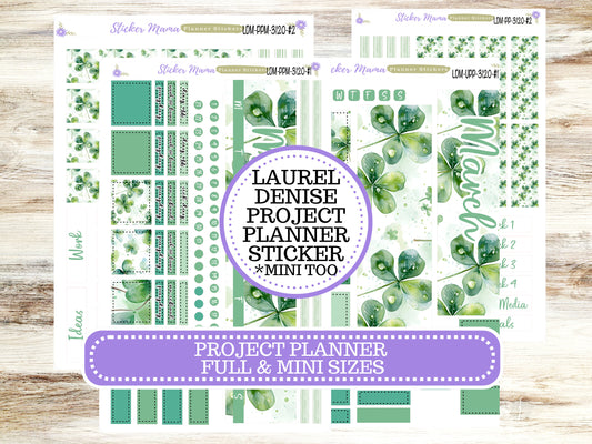 LAUREL DENISE PROJECT December Planner Kit #3120 || Shamrock Magic || Laurel Denise Kit || Laurel Denise Stickers ||  || March ld