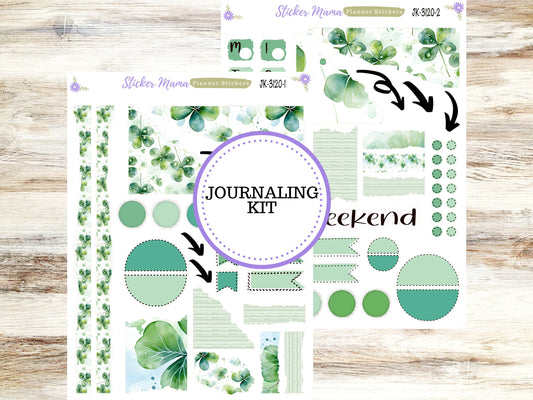 JOURNALING KIT  || #3120 || Shamrock Magic  || Journal Planner || Planner Stickers || Journal Stickers