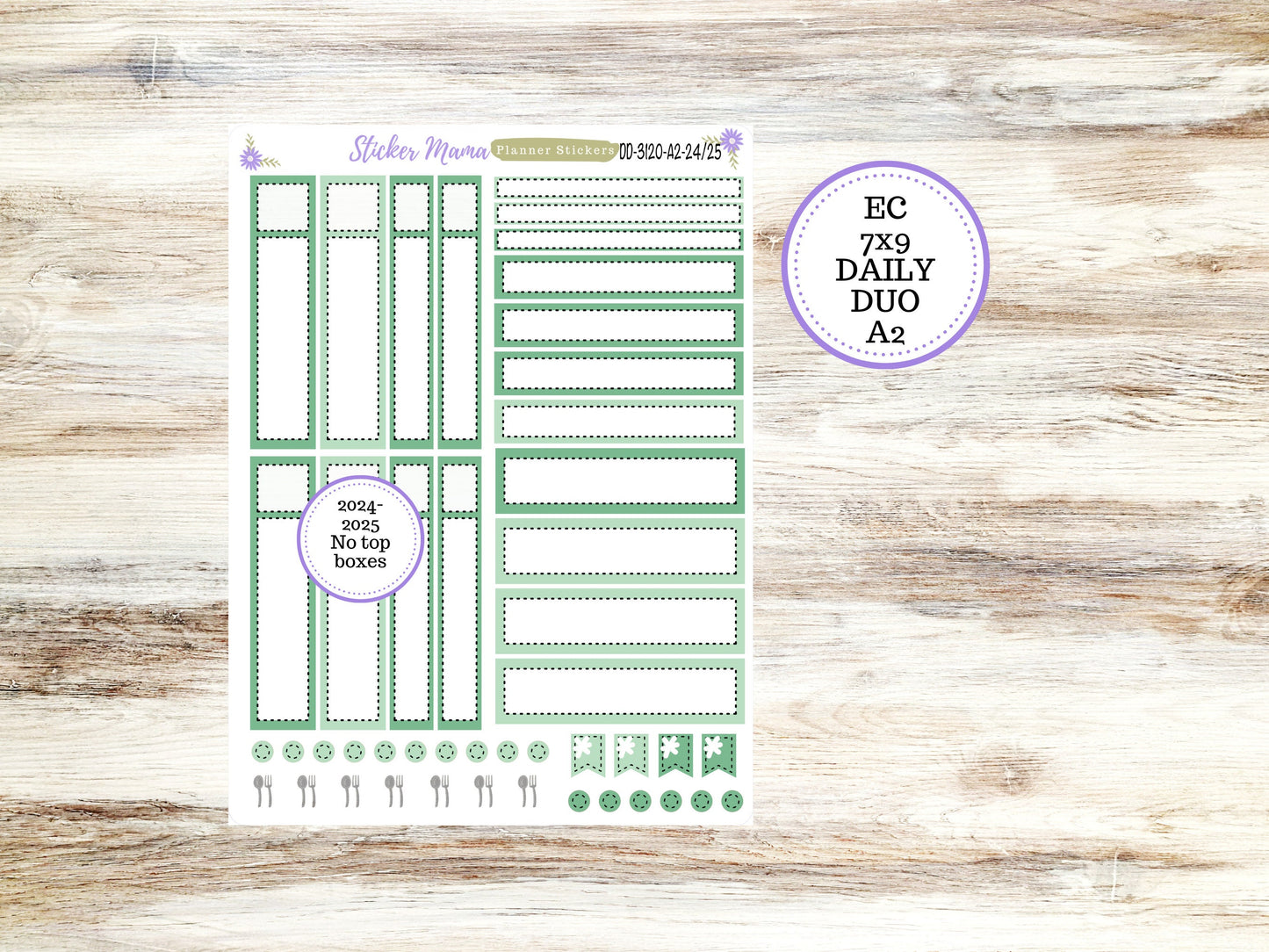 ERIN CONDREN Daily Duo 7x9-Kit #3120 || Shamrock Magic || Erin Condren Planner Stickers - Daily Duo 7x9 Planner - Daily Duo Stickers