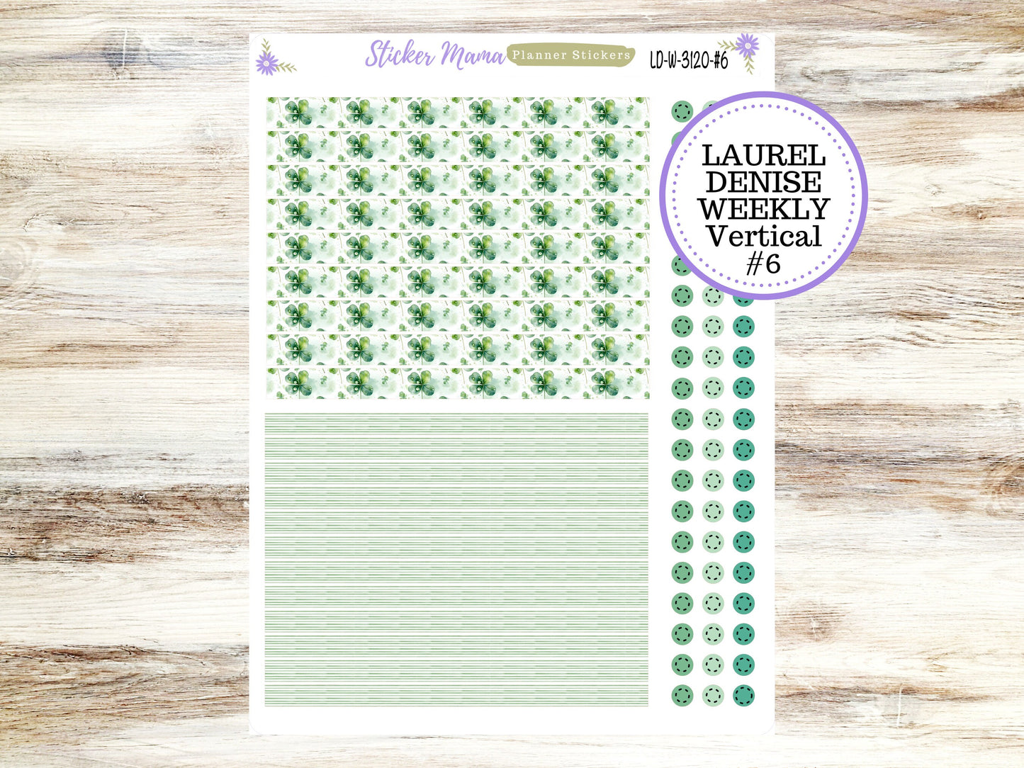 LAUREL DENISE PLANNER Kit #3120 || Laurel Denise Kit || Laurel Denise Stickers || Laurel Denise Horizontal Vertical || March